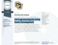 Haydar Can Coşkun C Programming for Unity